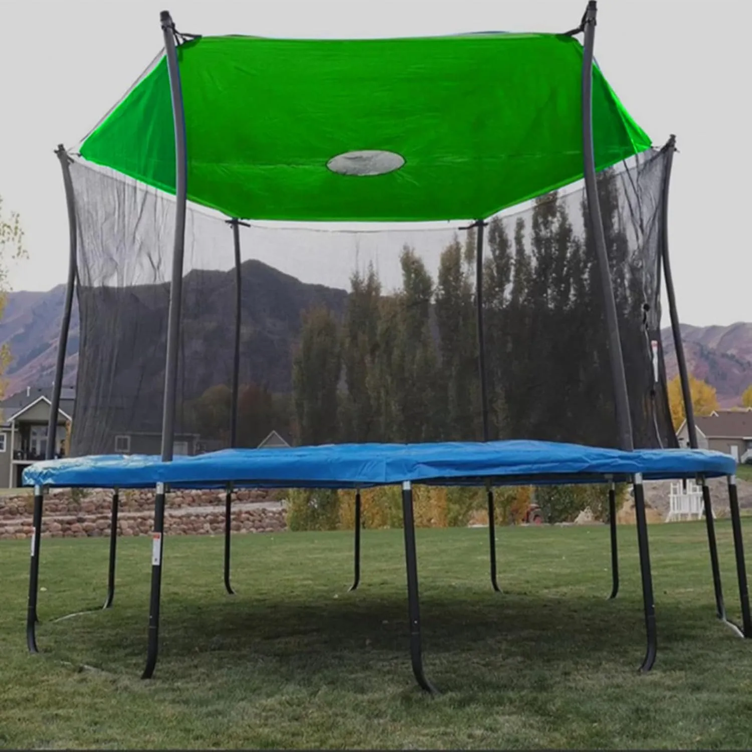 Trampoline Shade Cover, 6ft 8ft 10ft 12ft 14ft Trampoline Sun Protection Cover, Tearproof Trampolines Canopy, Waterproof & UV Protection, Trampolines Accessories Top Shade Covers