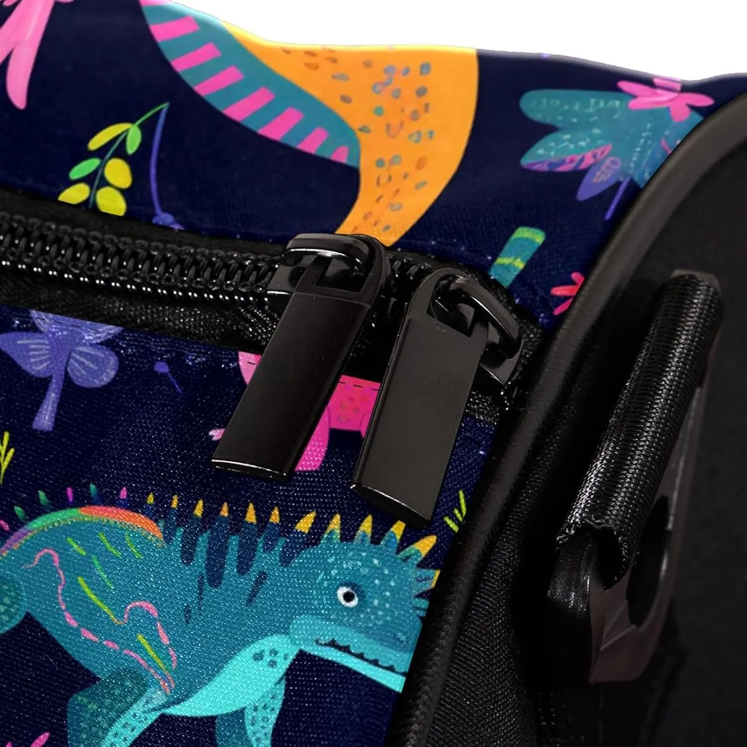 Travel Bag,Mens Gym Bag,Womens Gym Bag,Colorful Cartoon Dinosaurs,Sports Bag