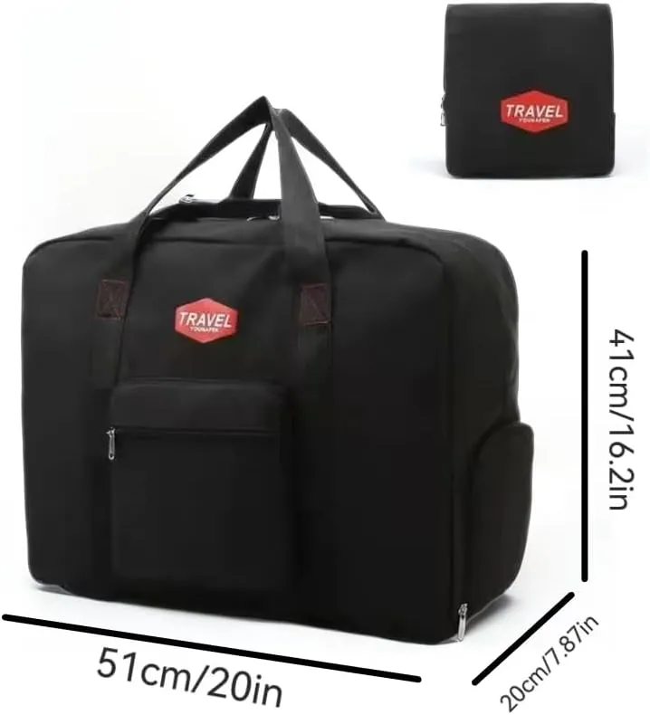 Travel Duffel Bag with Shoe Compartment ，Sports Travel Gym Bag,Personal Item Duffle Bag for Travel - Great Pockets,black