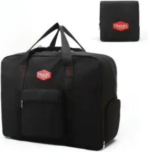 Travel Duffel Bag with Shoe Compartment ，Sports Travel Gym Bag,Personal Item Duffle Bag for Travel - Great Pockets,black