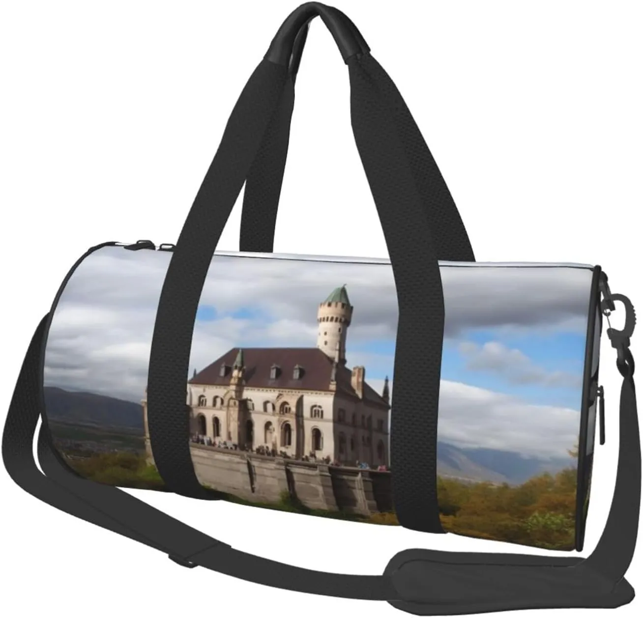 Travel Duffle Bag Weekender Bags for Men Women with Shoe Compartment Large Capacity Weekender Overnight Bag Historical Monuments of Armenia Carry On Tote Bags Sport Gym Bag for Travel Yoga, Black, One