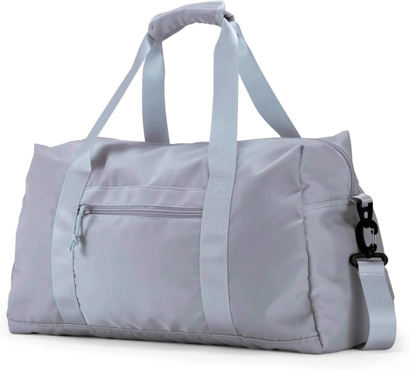 Travel Duffle Bag,Sport Gym Bag for Men And Women with Wet Pocket,Weekender Bag Carry On Tote Bags for Airplane Light Grey