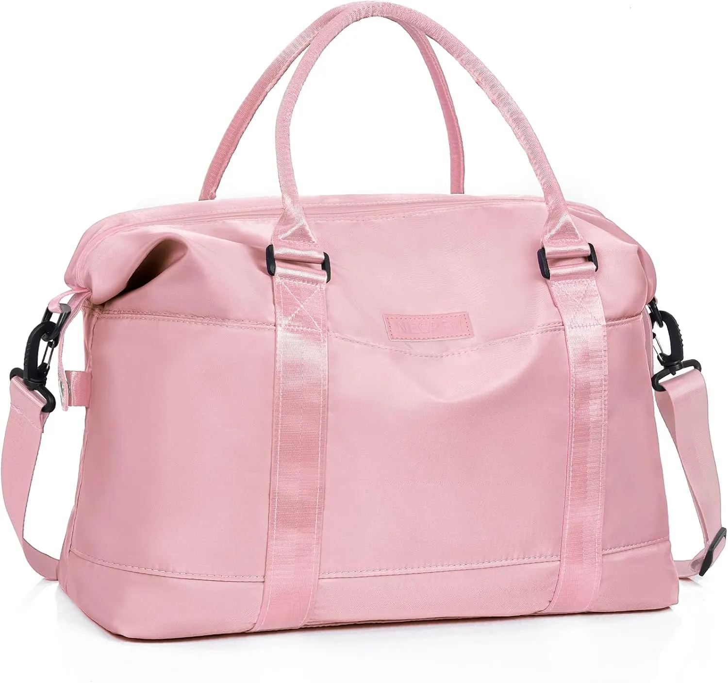 Travel Duffle, Waterproof Gym Weekender Overnight Tote Carry On with Luggage Sleeve, Dry Wet Pocket, Labor Delivery Hospital Bag