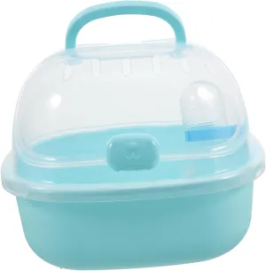 Travel-Friendly Hamster Cage Portable Pet Carrier for Outdoor Adventures Small Pet Carrying Case for Hamsters and Gerbils