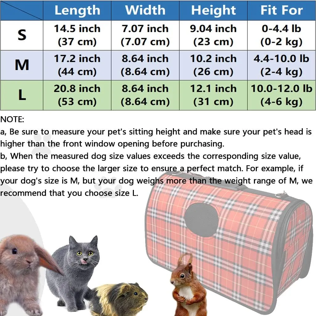 Travel Pet Shoulder Bag for Puppy & Kitten, Cat Carrier Sling Pet Carrier Backpack Waterproof Bottom for Hiking