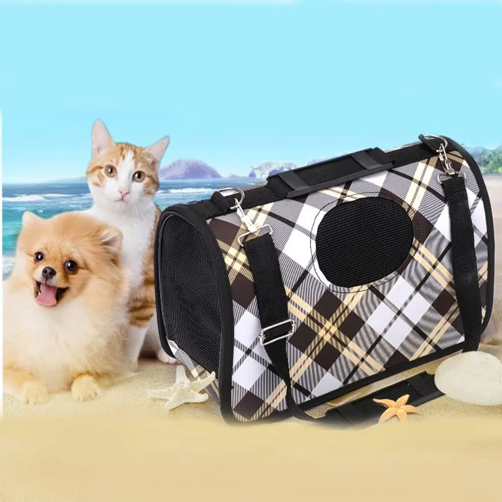 Travel Pet Shoulder Bag for Puppy & Kitten, Cat Carrier Sling Pet Carrier Backpack Waterproof Bottom for Hiking