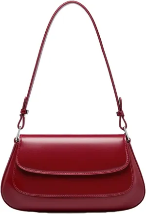 Trendy Genuine Leather Crossbody Bag for Women Small Y2k Tote Purse Shoulder Satchel Ladies Casual Handbags
