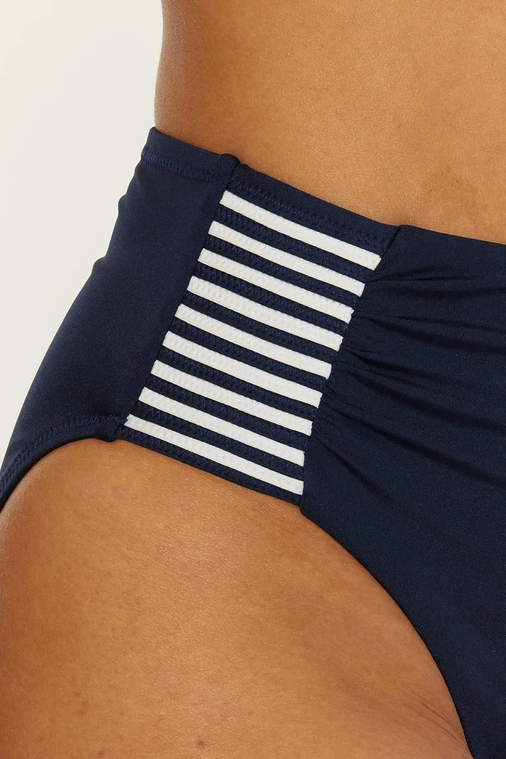 Trina Turk Women's Monaco High Waisted Bikini Bottom, Cheeky Coverage, Swimwear Separates