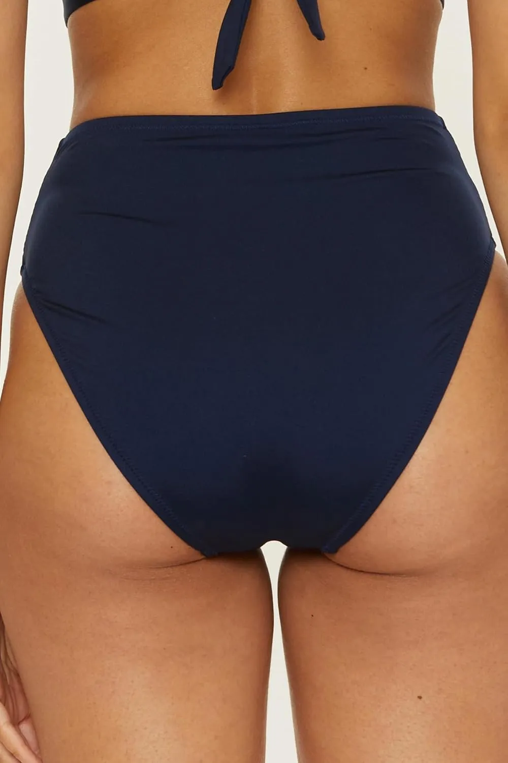 Trina Turk Women's Monaco High Waisted Bikini Bottom, Cheeky Coverage, Swimwear Separates