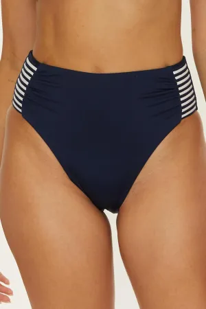 Trina Turk Women's Monaco High Waisted Bikini Bottom, Cheeky Coverage, Swimwear Separates