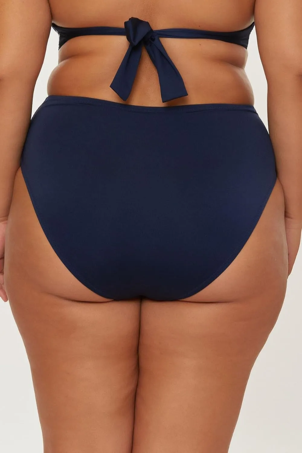Trina Turk Women's Monaco High Waisted Bikini Bottom, Cheeky Coverage, Swimwear Separates