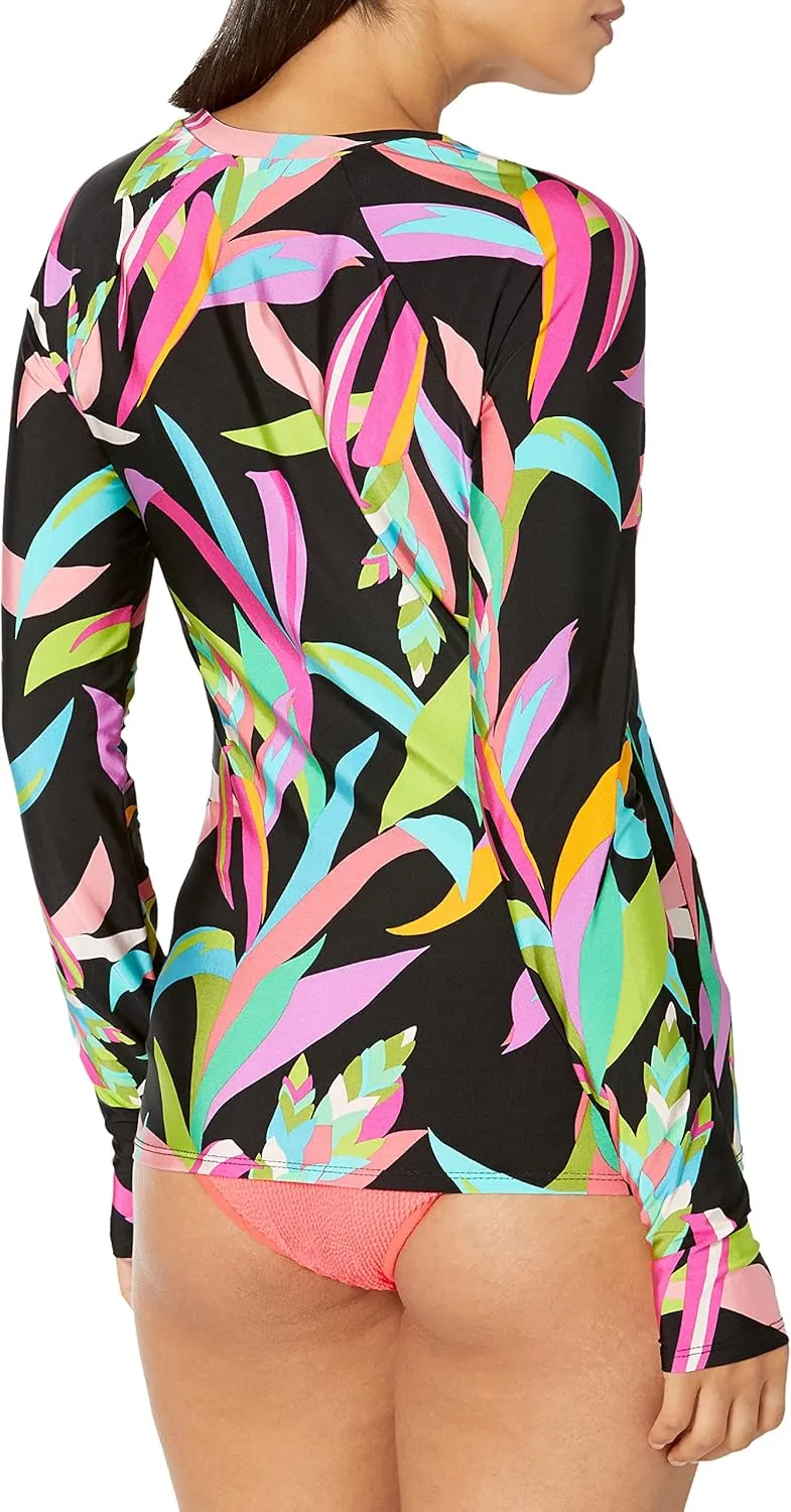Trina Turk Women's Standard Birds of Paradise Swim Shirt