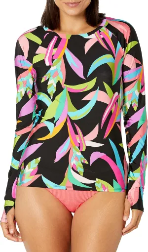 Trina Turk Women's Standard Birds of Paradise Swim Shirt