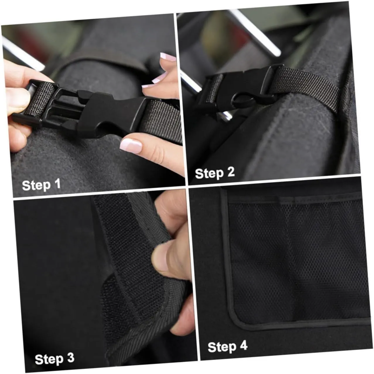 Trunk Storage Bag Auto Hanging Storage Trash Bag Foldable Luggage Collapsible Garbage Can Car Backseat Organizer Trunk Organizer Suv Seat Back Oxford Cloth Back Seat Red