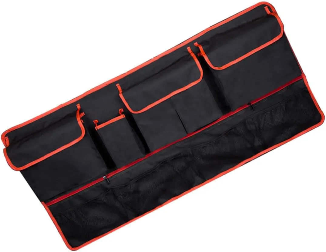 Trunk Storage Bag Auto Hanging Storage Trash Bag Foldable Luggage Collapsible Garbage Can Car Backseat Organizer Trunk Organizer Suv Seat Back Oxford Cloth Back Seat Red