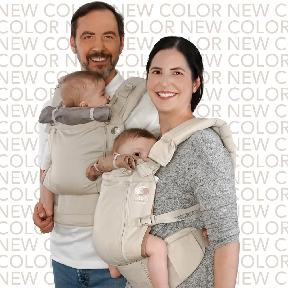 TwinGo Carrier - Air Model - Neutral - Great for All Seasons - Breathable Mesh - Fully Adjustable Tandem or 2 Single Baby Carrier for Men, Woman XS-XXL - Twins and Babies 10-45 lbs