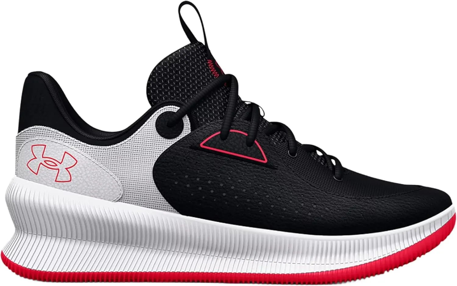 Under Armour Men's UA TWENTY47 Basketball Shoes (Black/White/Radio Red - 001, US Footwear Size System, Adult, Men, Numeric, Medium, 11)