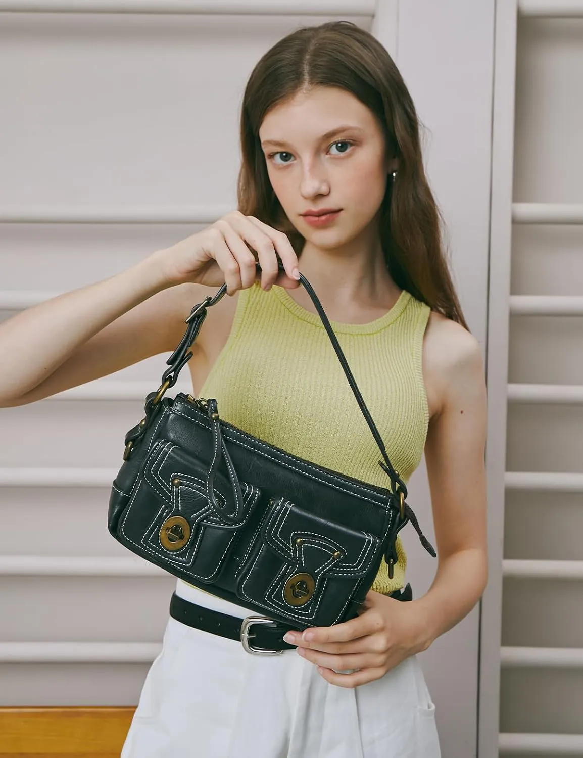 Underarm Bag for Women, Retro Style Bag with Adjustable Strap, Designer Handbag