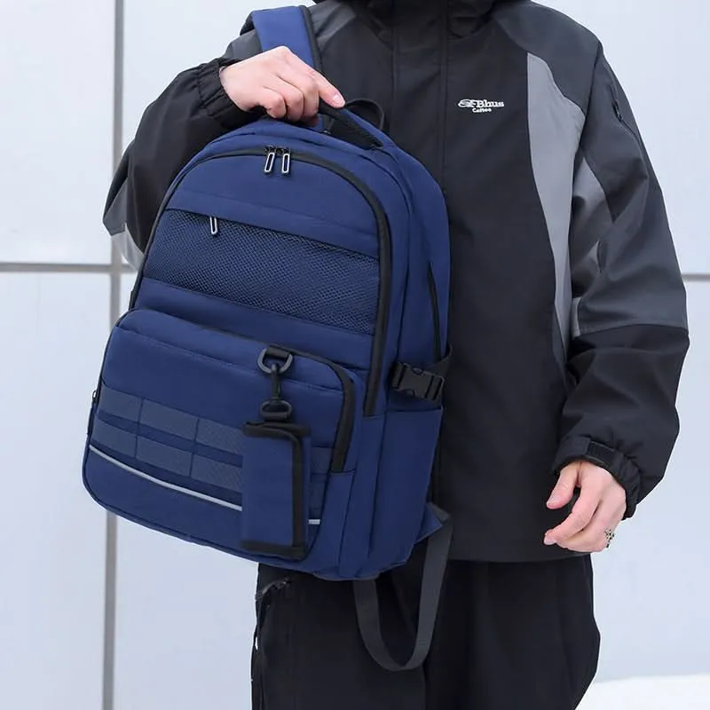 Unisex Korean Trend Student Backpack - 15-Inch Laptop Bag