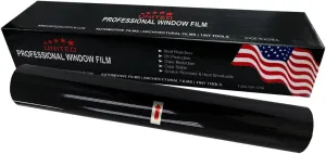 United Ceramic Window Tint Car 20In x100Ft 2Ply Nano Ceramic IR-95 with 5% VLT - Outstanding Clarity and Views Window Tint for Car Home Blocks UV/IR Rays, Adhesive Film with Lifetime Color Stability