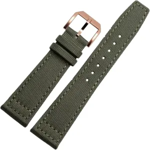 Universal Strap,20/21/22mm Men Military Sports Nylon Canvas Watchband Polished Pin Clasp Watch Bracelet Wristband