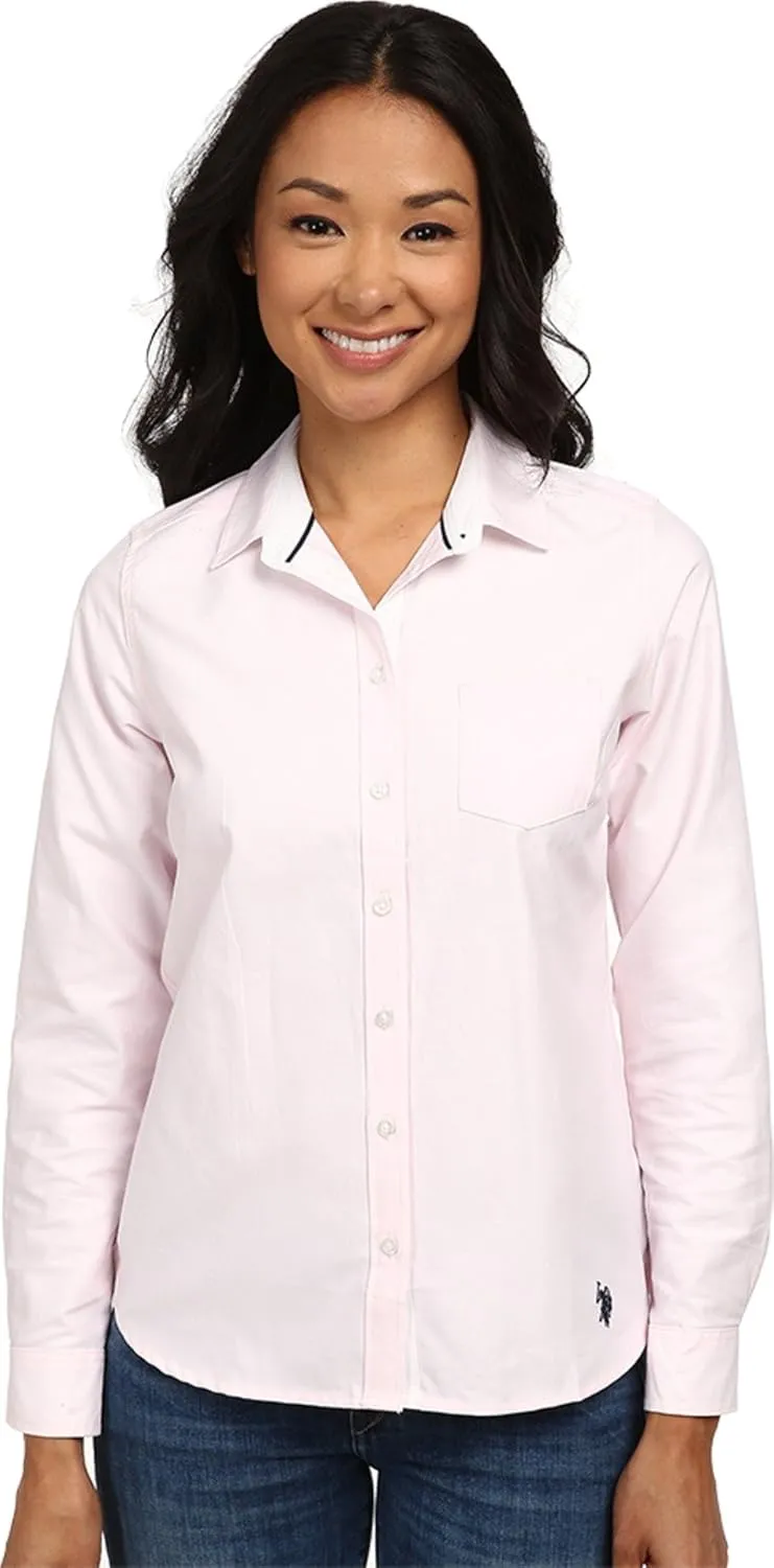 U.S. Polo Assn. Juniors' Long Sleeve Solid Oxford Woven Shirt
