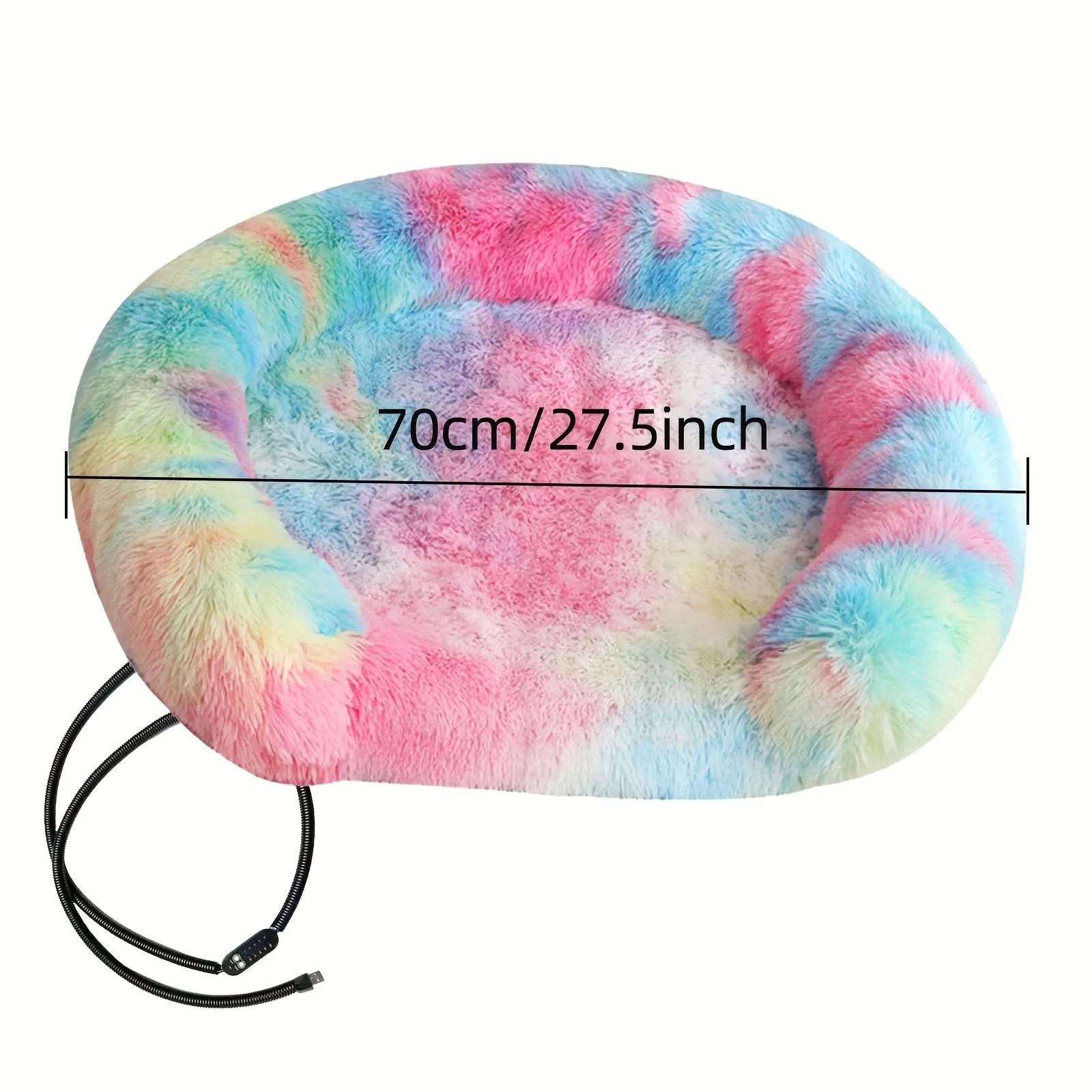 USB Heated Pet Bed – Adjustable Temps