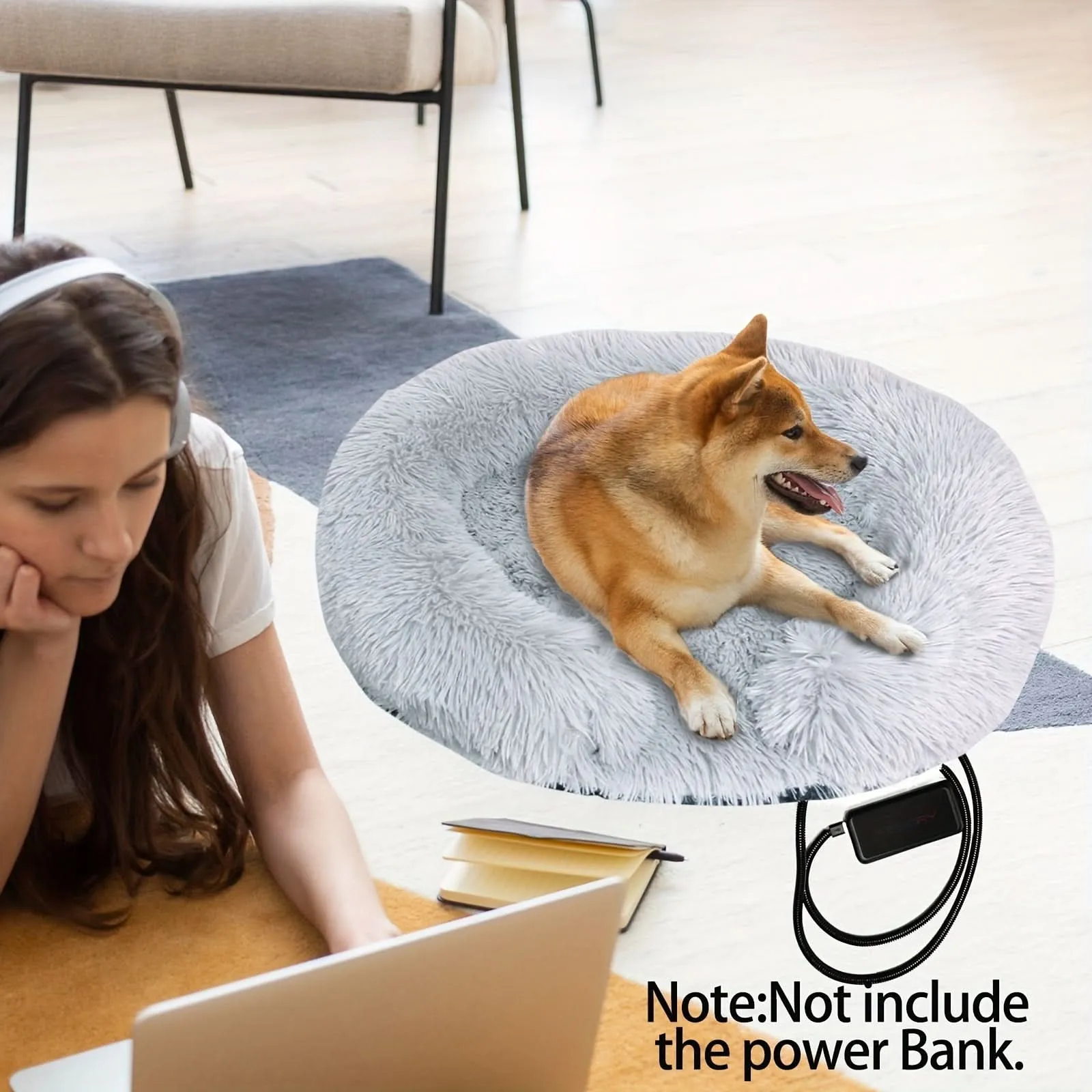 USB Heated Pet Bed – Adjustable Temps