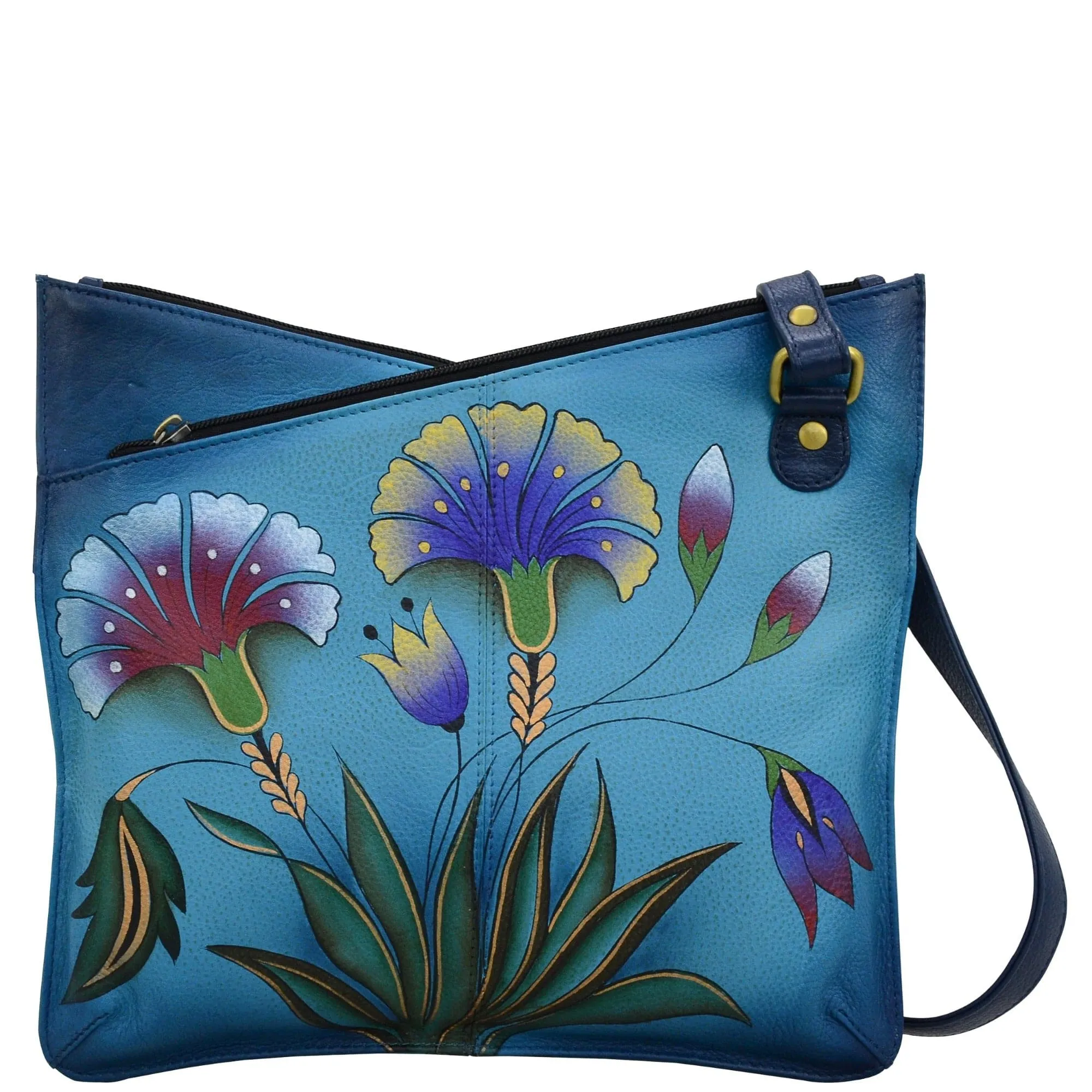 V Top Multi compartment Crossbody - 8326