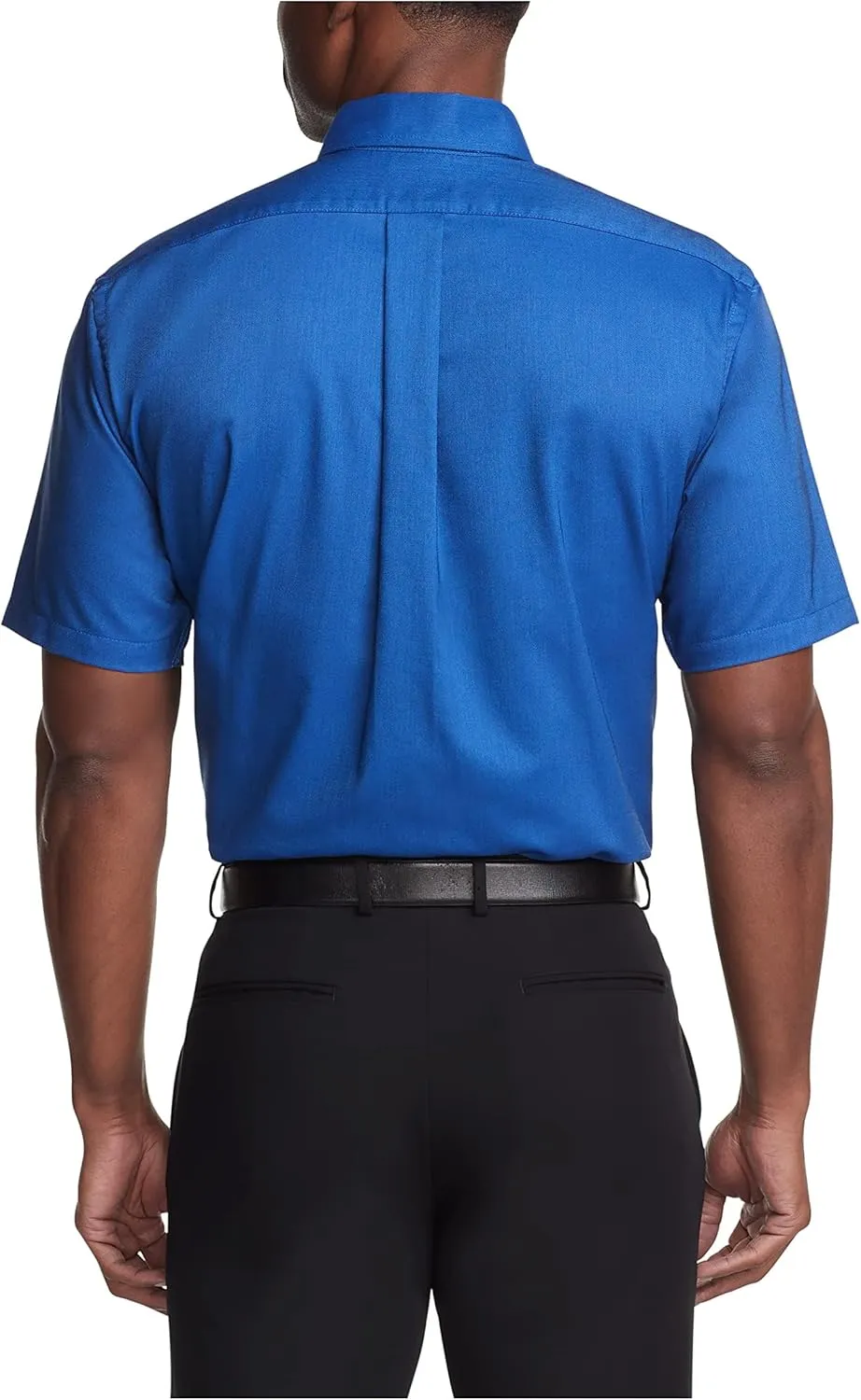 Van Heusen Men's Short Sleeve Regular Fit Oxford Solid Dress Shirt - Amazon Exclusive