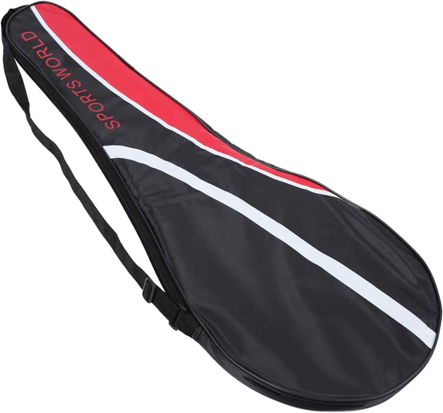 VANZACK Badminton Racket Bag - Black, 70X24cm - 2 Racket Capacity - Oxford Cloth - Adjustable Strap - Badminton Bags