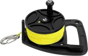 VBESTLIFE Diving Reel, Multi Purpose Cave Exile Diving Accessory Anchor Rope Spool Finger Reel with Clip 83m Wire