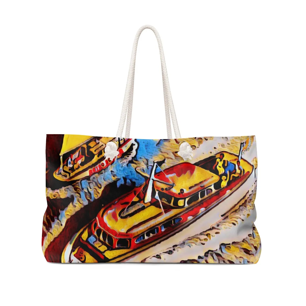 Vintage Chris Craft Cruiser Art Weekender Bag by Retro Boater