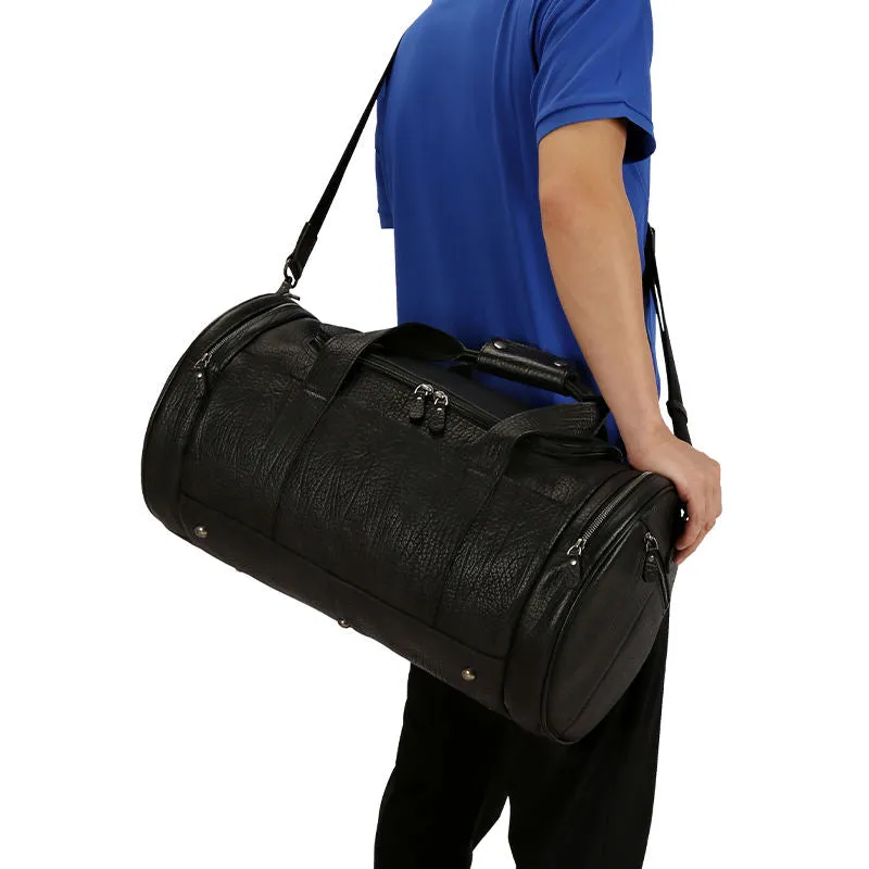 Vintage Leather Large Capacity Duffel Bag