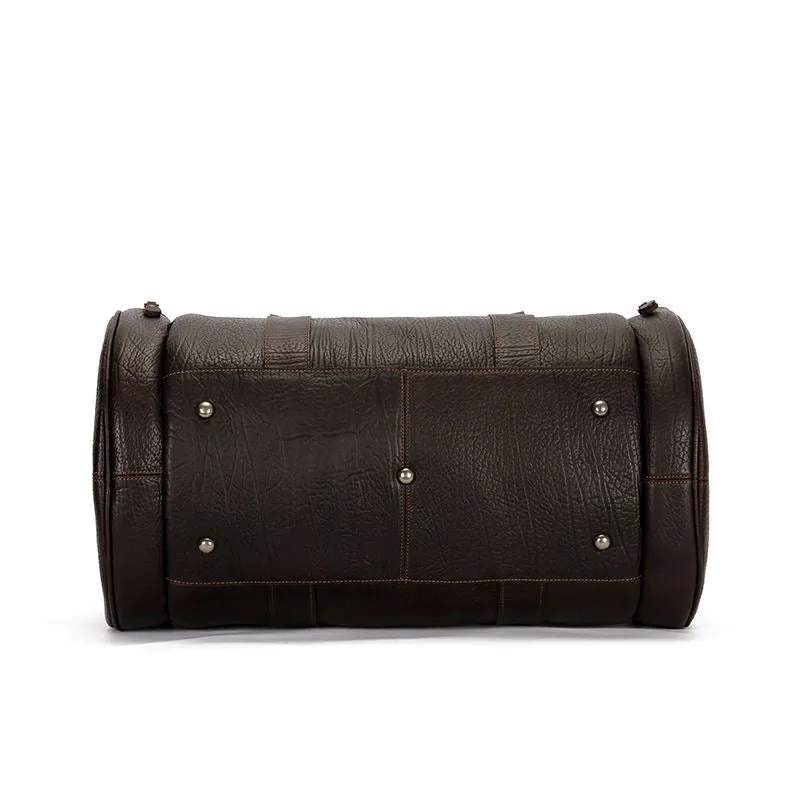 Vintage Leather Large Capacity Duffel Bag