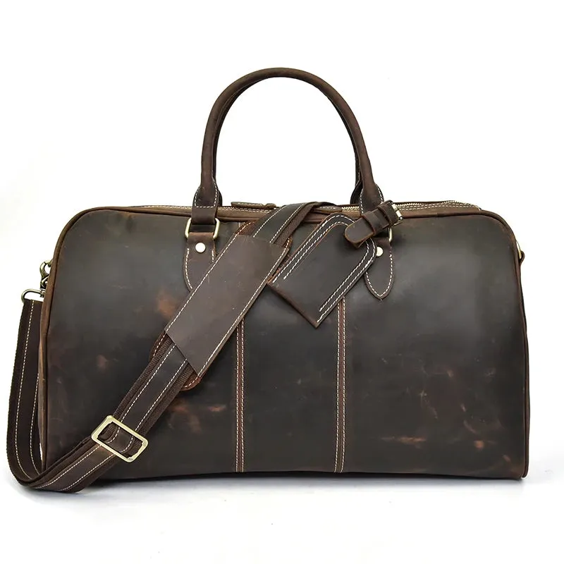 Vintage Luxe Leather Duffel