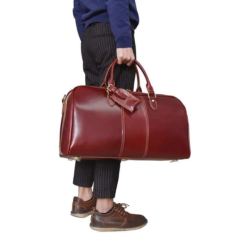 Vintage Luxe Leather Duffel