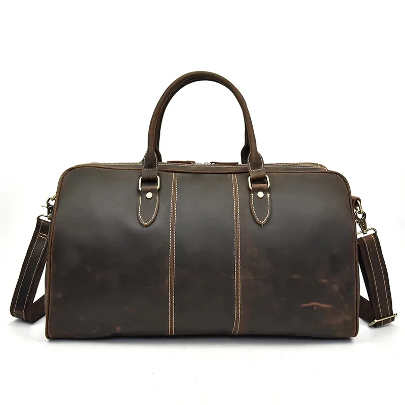 Vintage Luxe Leather Duffel