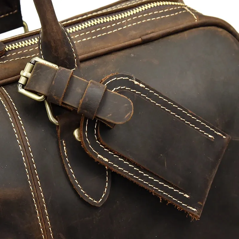 Vintage Luxe Leather Duffel