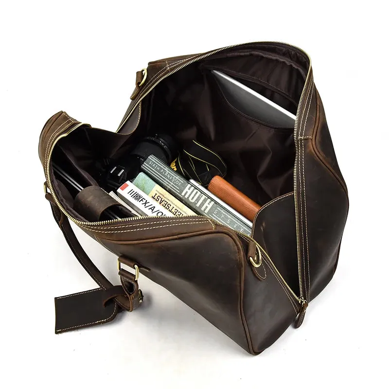Vintage Luxe Leather Duffel