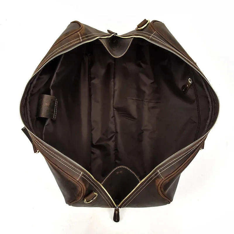 Vintage Luxe Leather Duffel
