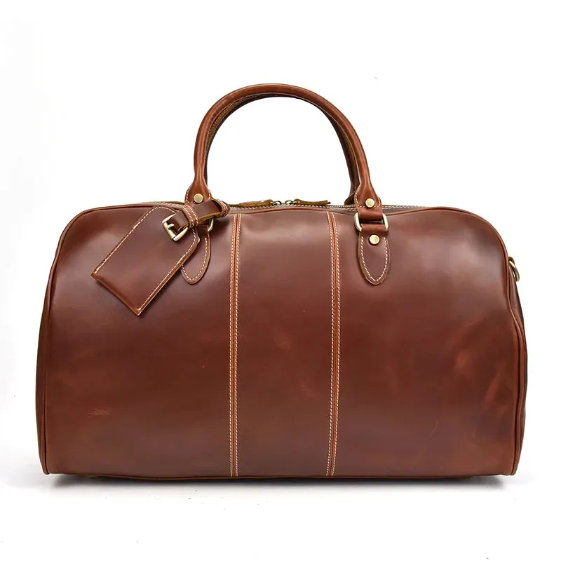 Vintage Luxe Leather Duffel