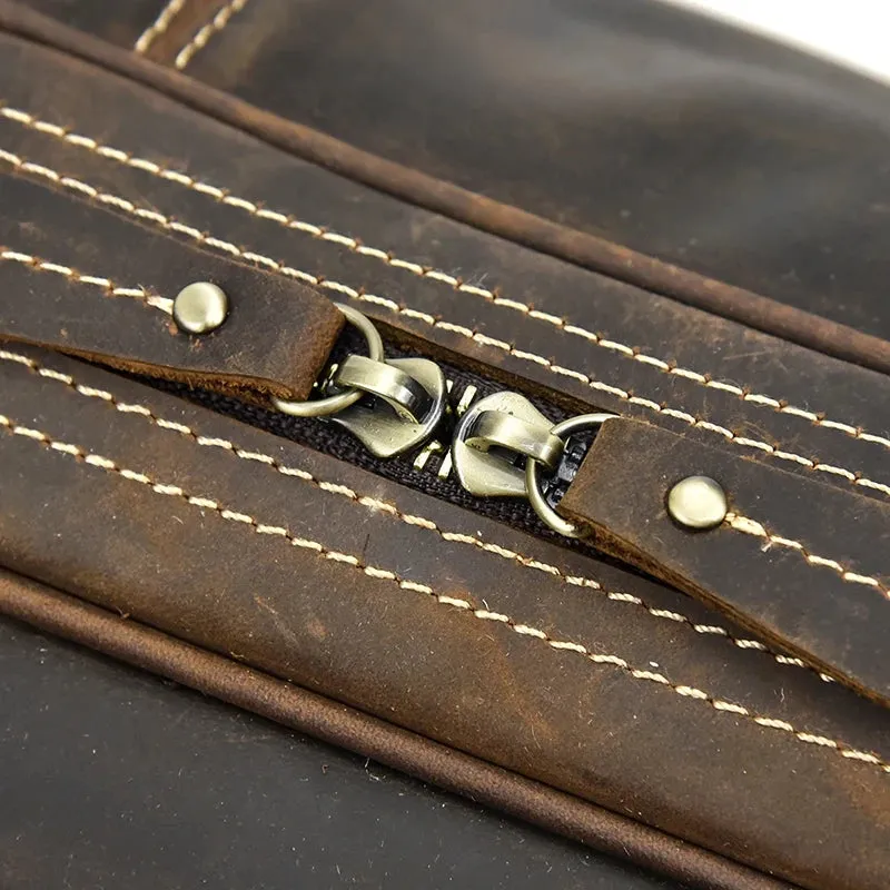 Vintage Luxe Leather Duffel