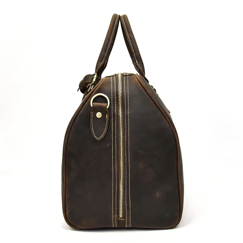 Vintage Luxe Leather Duffel