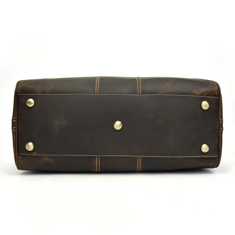 Vintage Luxe Leather Duffel