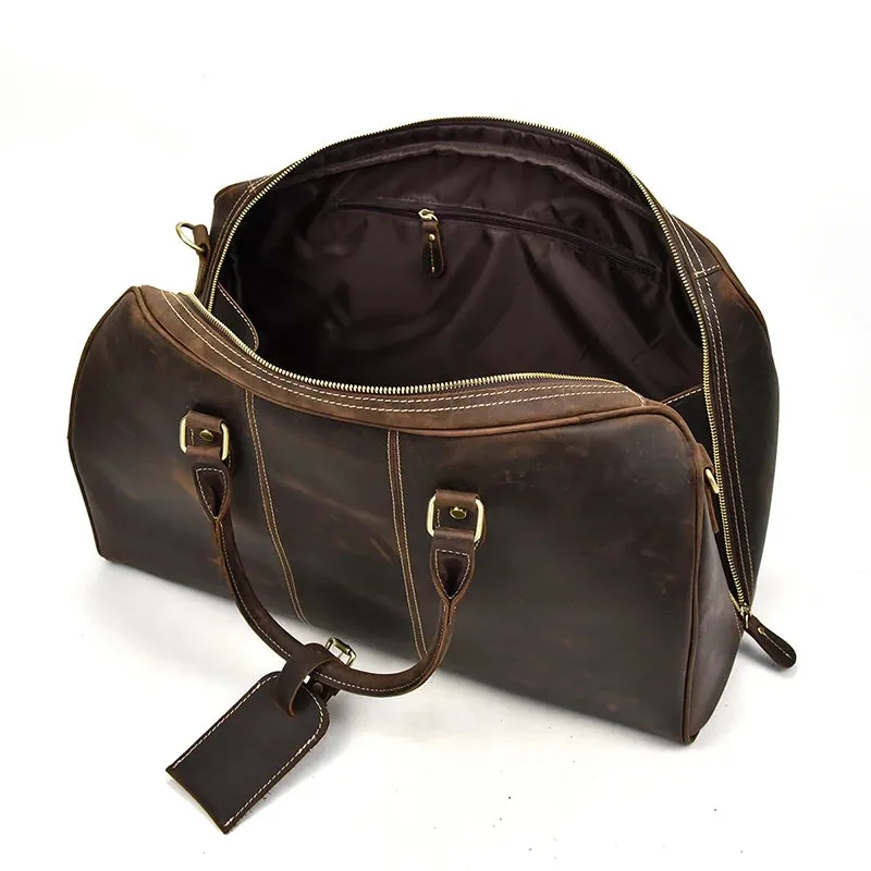 Vintage Luxe Leather Duffel