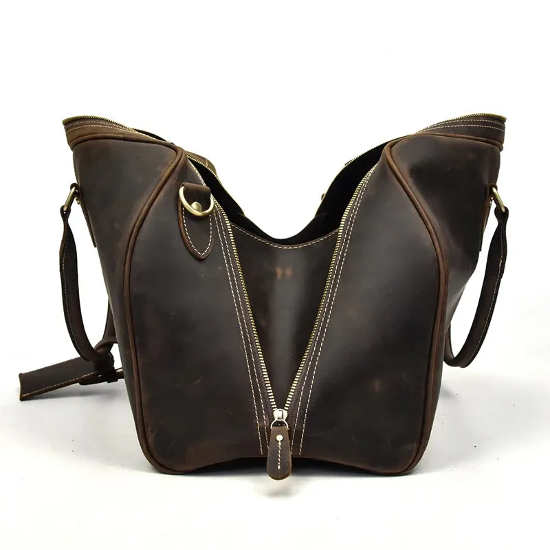Vintage Luxe Leather Duffel