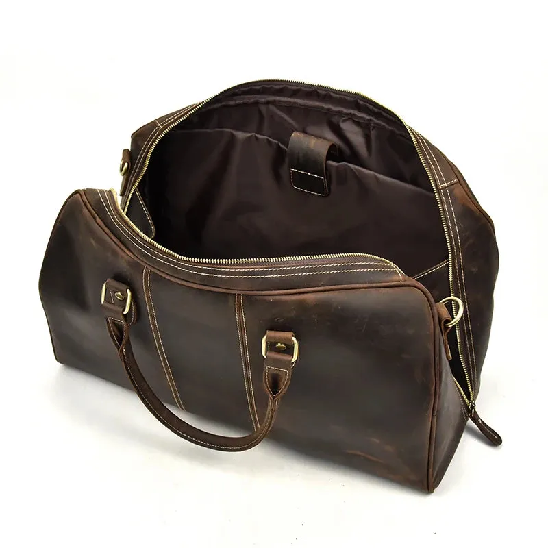 Vintage Luxe Leather Duffel