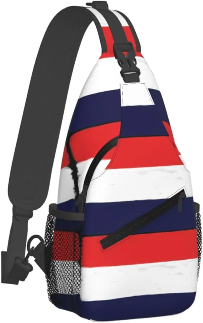 Vintage Netherlands Holland Flag Crossbody Bag Cross Chest Bag Adjustable Sling Backpack Sports Gym Shoulder Bags Travel Cycling Daypack Diagonally Casual Rucksack