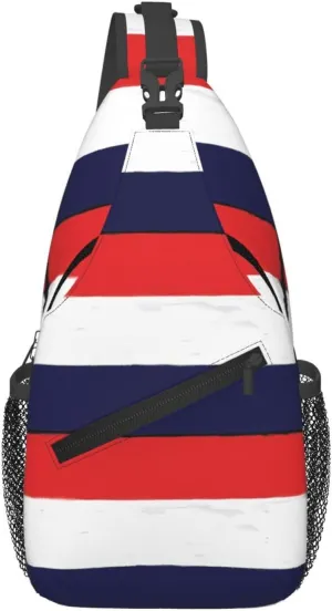 Vintage Netherlands Holland Flag Crossbody Bag Cross Chest Bag Adjustable Sling Backpack Sports Gym Shoulder Bags Travel Cycling Daypack Diagonally Casual Rucksack